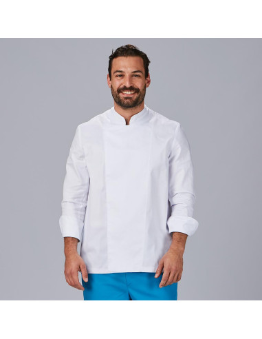 CHAQUETA COCINA UNISEX MEJIA -...